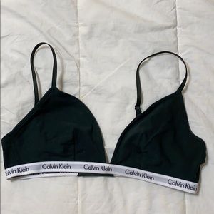Dark green Calvin Klein bralette